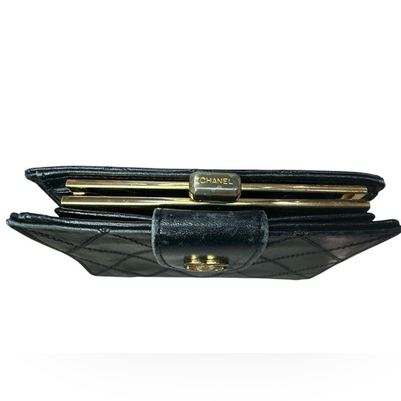 62. Chanel Wild Stitch Lambskin Compact Leather Wallet - Picture 12 of 12